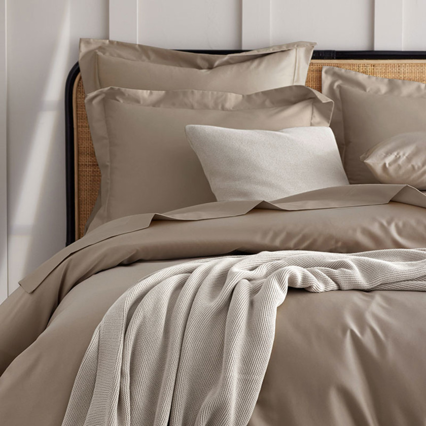 Premium Smooth Supima® Cotton Wrinkle-Free Sateen Bed Sheet Set - Light Birch, Twin XL,Light Birch